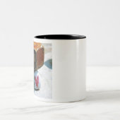 隠しハートロックと錆びたボルト ツートーンマグカップ (中央)