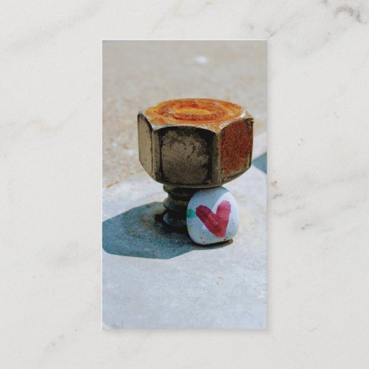 隠しハートロックと錆びたボルト 名刺 (裏面)