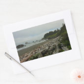 隠しビーチIアットレッドウッド国立公園 長方形シール (封筒)