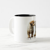 隠しメッセージを発表パピーカップ – Type J ツートーンマグカップ (正面左)