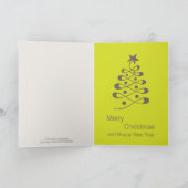 隠しメッセージクリスマスカードブラウン シーズンカード (内部)