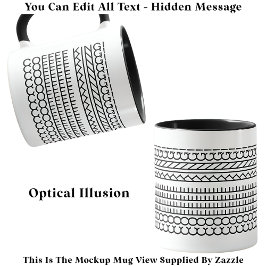 隠しメッセージコーヒーキング115Bおもしろいノベルティ マグカップ