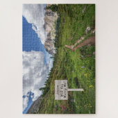 隠しメッセージマウンテンフラワーズウィズミーパズル ジグソーパズル (縦)