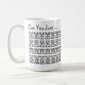 隠しメッセージ付きマグカップ Shut The Fuh Cup 155BW 冗談グッズ 大人向け コーヒーマグカップ (左)