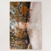 隠しメッセージ日の出ストリーム結婚自分のパズル ジグソーパズル (縦)