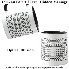 隠しメッセージCoffeeholic 115Bおもしろいノベルティ マグカップ