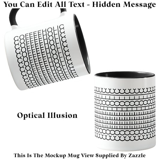 隠しメッセージCoffeeholic 115Bおもしろいノベルティ マグカップ