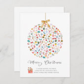 隠し写真クリスマスカード シーズンカード (正面/裏面)