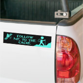 隠し場所に私を後を追って下さい バンパーステッカー (トラック上)