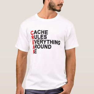 隠し場所は私のまわりですべてをクリーム色のTシャツ支配します Tシャツ