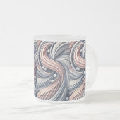 隠し文字カップ"S" フロストグラスマグカップ (正面右)