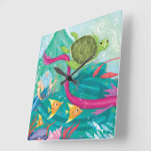 隠し海財 スクエア壁時計 (傾斜)