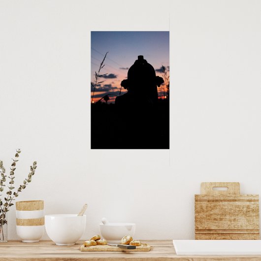 隠し消火栓 ポスター (キッチン)