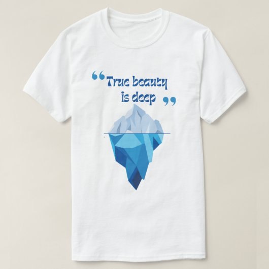 隠し深さ – アイスバーグメンズTシャツ Tシャツ (デザイン正面)