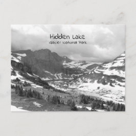 隠し湖の白黒フォトポストカード ポストカード