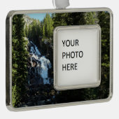 隠し滝ズイングランドテトン国立公園 シルバープレートフレームオーナメント (右)