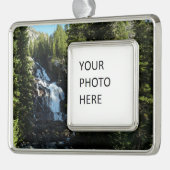 隠し滝ズイングランドテトン国立公園 シルバープレートフレームオーナメント (左)