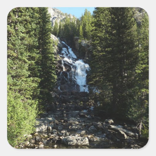 隠し滝ズイングランドテトン国立公園 スクエアシール (正面)