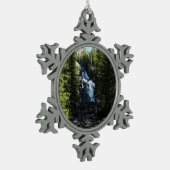 隠し滝ズイングランドテトン国立公園 スノーフレークピューターオーナメント (左)