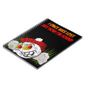 隠し漫画のゴルフボおもしろいール、引用文、スポーツ ノートブック (左側)