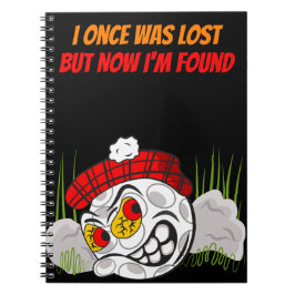 隠し漫画のゴルフボおもしろいール、引用文、スポーツ ノートブック