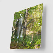 隠し秋ウォールクロック スクエア壁時計 (傾斜)