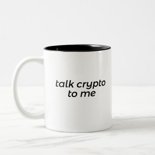 隠し言葉を言う ツートーンマグカップ (左)