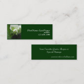 隠し豆テンプレートskinny Gardenerプロファイルカード スキニー名刺 (正面/裏面)