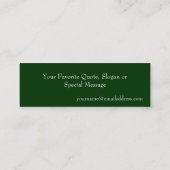 隠し豆テンプレートskinny Gardenerプロファイルカード スキニー名刺 (裏面)