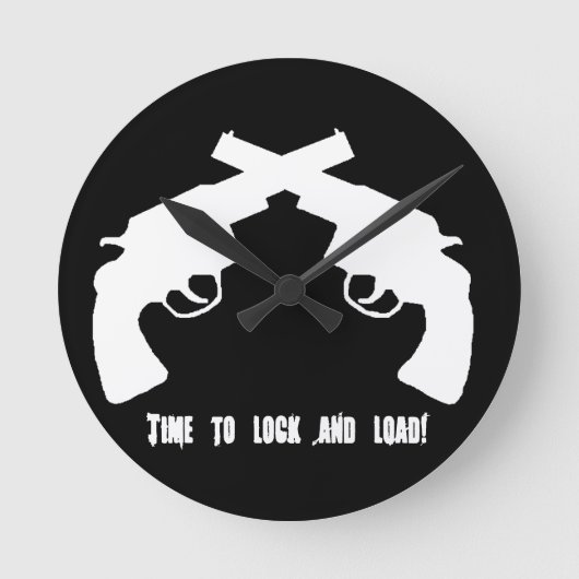 隠し運製品 ラウンド壁時計 (正面)