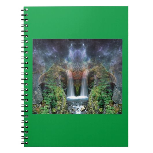 隠し顔のファンタジー滝 ノートブック (正面)