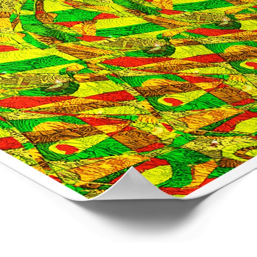 隠し3Dステレオグラムのポスター – Dounded Gorilla ポスター (角)