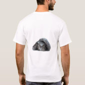 隠れたひげ。 Tシャツ (裏面)