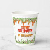 隠れた友達とスリミーハロウィーンの紙カップ 紙コップ (裏面)
