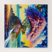 隠れた島の海 ジグソーパズル (横)