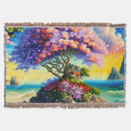 隠れた島の海 スローブランケット