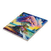 隠れた島の海 タイル (側面)