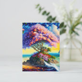 隠れた島の海 ポストカード (スタンド正面)