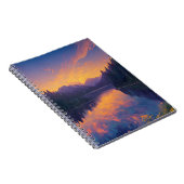 隠れた森の湖で抱擁 ノートブック (右側)