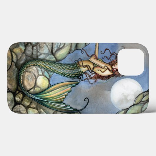 隠れた洞窟の人魚ファンタジーアート 人魚たち Case-Mate iPhoneケース (裏面 (横))