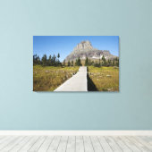 隠れた湖の景色への道 キャンバスプリント (インサイチュ (ウッドフロア))