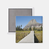 隠れた湖の景色への道 マグネット (正面/裏面)