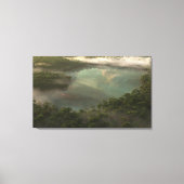 隠れた湖 キャンバスプリント (正面)