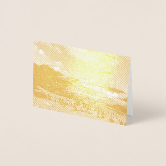 隠れた湖 箔カード (正面)