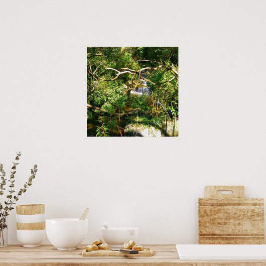 隠れた滝 ポスター (キッチン)