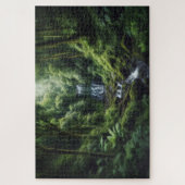 隠れた滝 – 息をのむような景勝地 ジグソーパズル (縦)