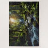 隠れた滝 – 息をのむような景勝地 ジグソーパズル (縦)