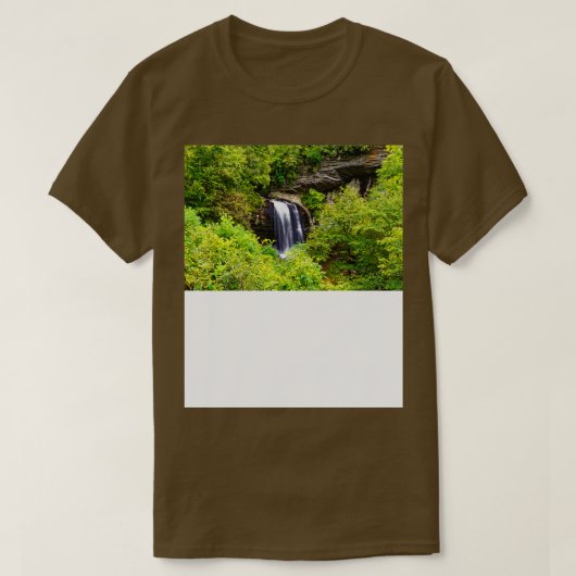 隠れた滝 Tシャツ (デザイン正面)