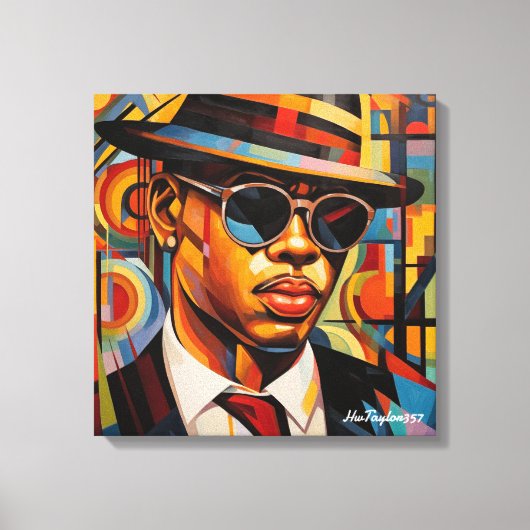 隠れた目 キャンバスプリント (正面)