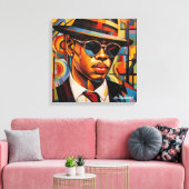 隠れた目 キャンバスプリント (インサイチュ (リビング))